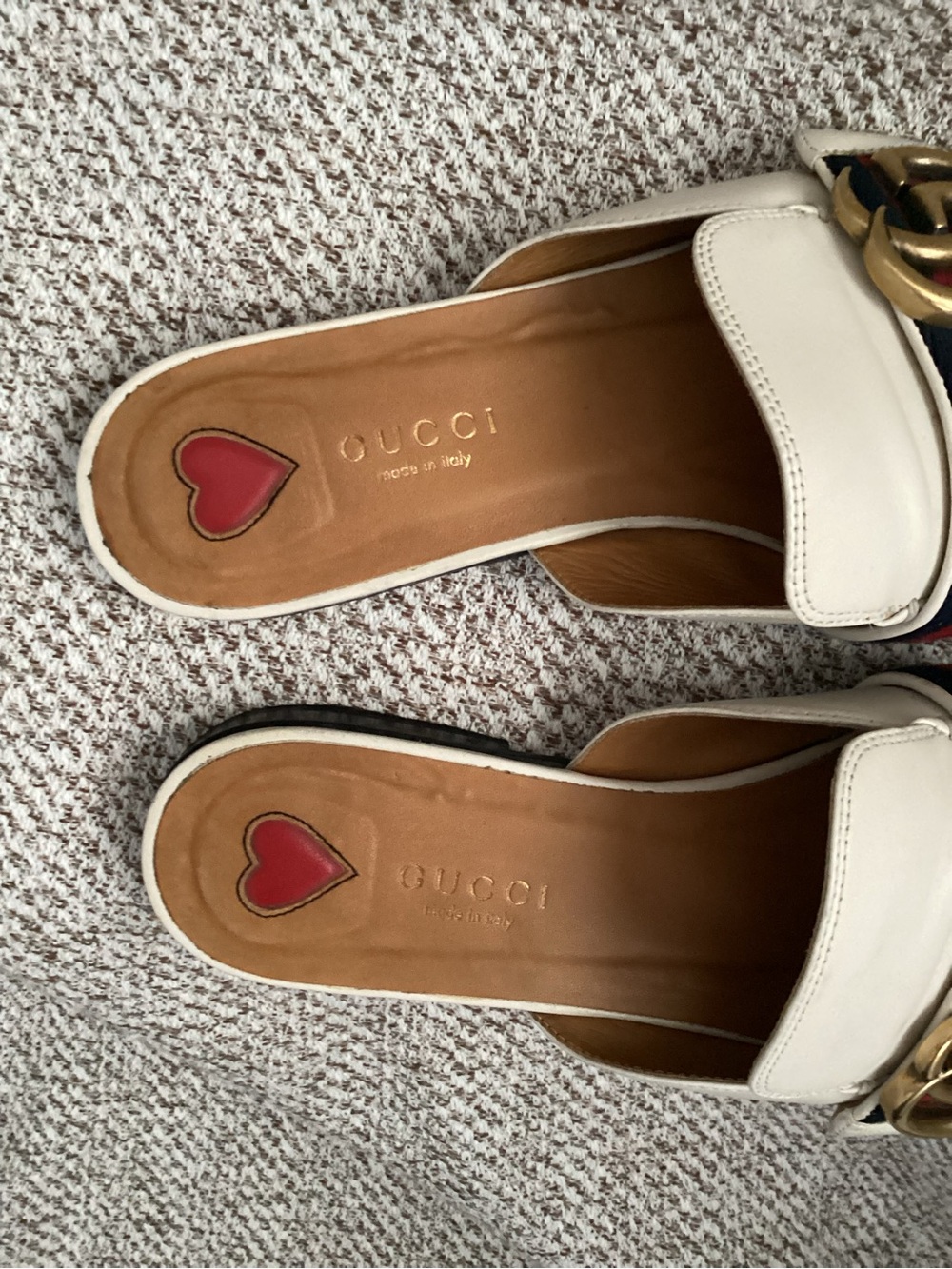 Gucci Peyton GG Beige Mule, Size 36.5 - Picture 7 of 10